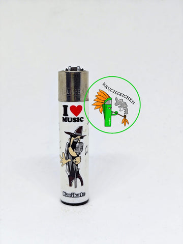 Clipper Karikato 29 I Love Music