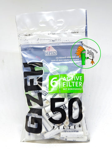 Gizeh Black Active Filter 6mm 50er Beutel